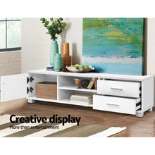 Load image into Gallery viewer, 120cm Stylish White TV Stand Entertainment Unit
