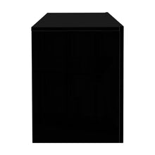 Load image into Gallery viewer, 130cm RGB LED High Gloss Black TV Cabinet Entertainment Unit