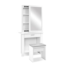 Load image into Gallery viewer, Jewellery Cabinet Vanity Dressing Table With Mirror Stool Mirror