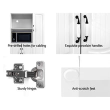 Load image into Gallery viewer, White Buffet Sideboard Cabinet Hallway Kitchen Storage