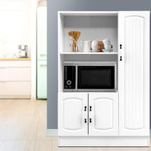 Load image into Gallery viewer, White Buffet Sideboard Cabinet Hallway Kitchen Storage