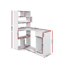 Load image into Gallery viewer, Artiss Office Computer Desk Student Study Table Home Workstation Corner Shelf