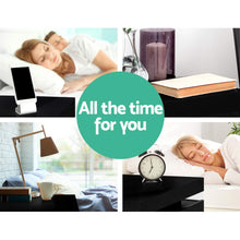 Load image into Gallery viewer, Artiss Bedside Tables Side Table Drawers RGB LED High Gloss Nightstand Black