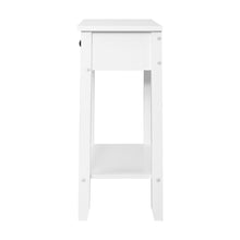 Load image into Gallery viewer, Bedside Tables Drawer Side Table Nightstand White Storage Cabinet White Shelf
