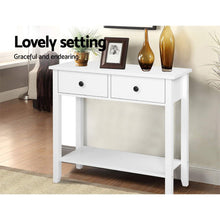 Load image into Gallery viewer, Hallway Console Table Hall Side Entry 2 Drawers