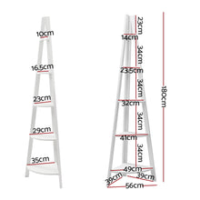 Load image into Gallery viewer, Artiss 5 Tier Corner Ladder Display Shelf Home Storage Plant Stand Bookshelf