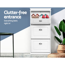 Load image into Gallery viewer, 18 Pairs Shoe Cabinet