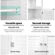Load image into Gallery viewer, Artiss Buffet Sideboard Cabinet Kitchen Bathroom Storage Cupboard Hallway White Shelf