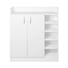 Load image into Gallery viewer, Artiss 2 Doors Shoe Cabinet Storage Cupboard - White