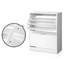 Load image into Gallery viewer, Artiss 2 Door Shoe Cabinet - White