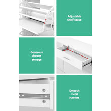 Load image into Gallery viewer, Artiss 36 Pairs Shoe Cabinet Rack Organisers Storage Shelf Drawer Cupboard White