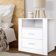 Load image into Gallery viewer, Artiss Bedside Tables Drawers Storage Cabinet Drawers Side Table White