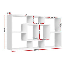 Load image into Gallery viewer, Artiss Floating Wall Shelf DIY Mount Storage Bookshelf Display Rack White