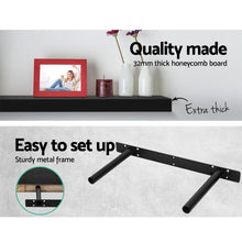 Load image into Gallery viewer, Artiss 3 Piece Floating Wall Shelves - Black