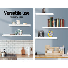 Load image into Gallery viewer, Artiss 3 Piece Floating Wall Shelves - White