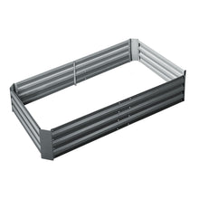 Load image into Gallery viewer, Green Fingers 150 x 90cm Galvanised Steel Garden Bed - Aliminium Grey