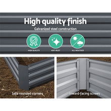 Load image into Gallery viewer, Green Fingers 150 x 90cm Galvanised Steel Garden Bed - Aliminium Grey