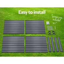 Load image into Gallery viewer, Greenfingers Garden Bed 2PCS 100X100X77CM Galvanised Steel Raised Planter