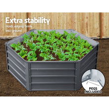 Load image into Gallery viewer, Greenfingers Garden Bed 2PCS 130X130X46CM Galvanised Steel Raised Planter