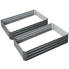 Load image into Gallery viewer, Greenfingers Garden Bed 2PCS 150X90X30CM Galvanised Steel Raised Planter