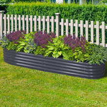 Load image into Gallery viewer, Greenfingers 240X80X42CM Galvanised Raised Garden Bed Steel Instant Planter