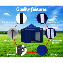 Load image into Gallery viewer, 3x3m Folding Wedding Tent Gazebos - Blue