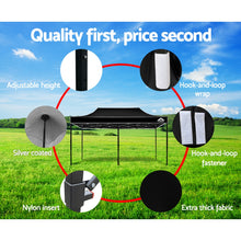 Load image into Gallery viewer, 3x6m Outdoor Tent Folding Wedding Gazebo - Black