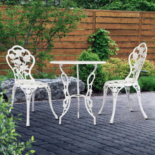 Load image into Gallery viewer, Gardeon Outdoor Furniture Chairs Table 3pc Aluminium Bistro White