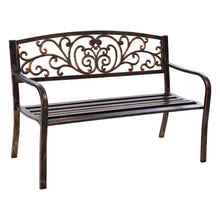 Load image into Gallery viewer, Weatherproof Cast Iron Garden Bench - Bronze