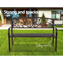 Load image into Gallery viewer, Weatherproof Cast Iron Garden Bench - Bronze