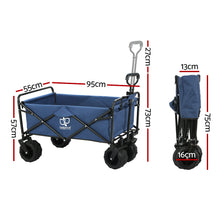 Load image into Gallery viewer, Gardeon Foldable Wagon Cart Trolley Cart Collapsible Beach Outdoor Garden Cart