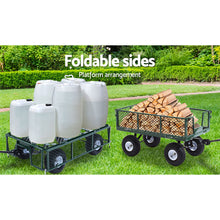 Load image into Gallery viewer, Gardeon Mesh Garden Steel Cart - Green