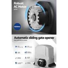 Load image into Gallery viewer, LockMaster Electric Sliding Gate Opener 1200KG Keypad 4M