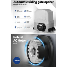 Load image into Gallery viewer, Automatic Sliding Gate Opener & Hardware Kit
