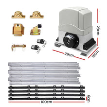 Load image into Gallery viewer, LockMaster Electric Sliding Gate Opener 1200KG With Hardware Kit 4M Rail