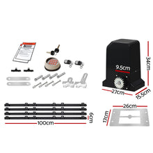 Load image into Gallery viewer, Lockmaster Automatic Sliding Gate Opener Kit Keypad 4M 1000KG