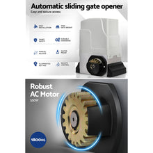 Load image into Gallery viewer, Lockmaster Automatic Sliding Gate Opener Kit Keypad 6M 1800KG