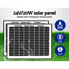 Load image into Gallery viewer, LockMaster Swing Gate Opener Auto 20W Solar Power Electric Remote Control 1000KG