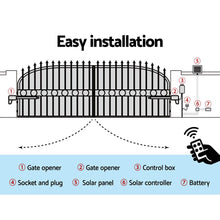 Load image into Gallery viewer, LockMaster Swing Gate Opener Auto Solar Power Electric Kit Remote Control 1000KG