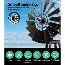 Load image into Gallery viewer, Garden Windmill 120cm Metal Ornaments Outdoor Decor Ornamental Wind Mill