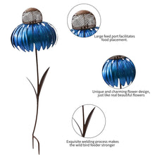 Load image into Gallery viewer, Petals Shape Sensation Blue Coneflower Bird Feeder