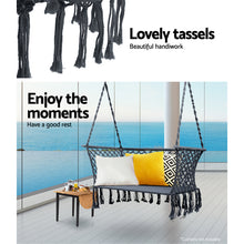 Load image into Gallery viewer, Portable Patio 2 Person Rope Swing Hammocks Chair