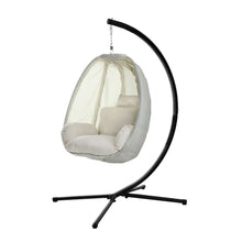 Load image into Gallery viewer, Exotic Egg Hanging Pod Swing Chair with Stand - Cream