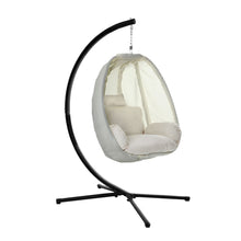Load image into Gallery viewer, Exotic Egg Hanging Pod Swing Chair with Stand - Cream
