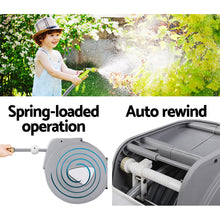 Load image into Gallery viewer, Water Hose Reel 30M Retractable Garden Auto Rewind Brass Spray Gun