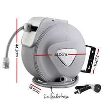 Load image into Gallery viewer, Water Hose Reel 30M Retractable Garden Auto Rewind Spray Gun