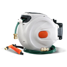 Load image into Gallery viewer, Greenfingers Water Hose Reel 20M Retractable Garden Brass Spray Gun Auto Rewind