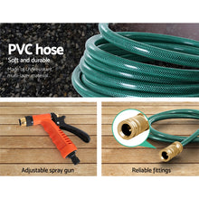 Load image into Gallery viewer, Greenfingers Retractable Hose Reel 30M Garden Water Brass Spray Gun Auto Rewind