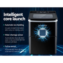 Load image into Gallery viewer, 2L Portable Home Bar Benchtop Easy Quick Ice Cube Maker - Black