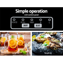 Load image into Gallery viewer, 2L Portable Home Bar Benchtop Easy Quick Ice Cube Maker - Black